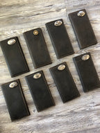 Zep-Pro | Men's Leather Checkbook Wallet