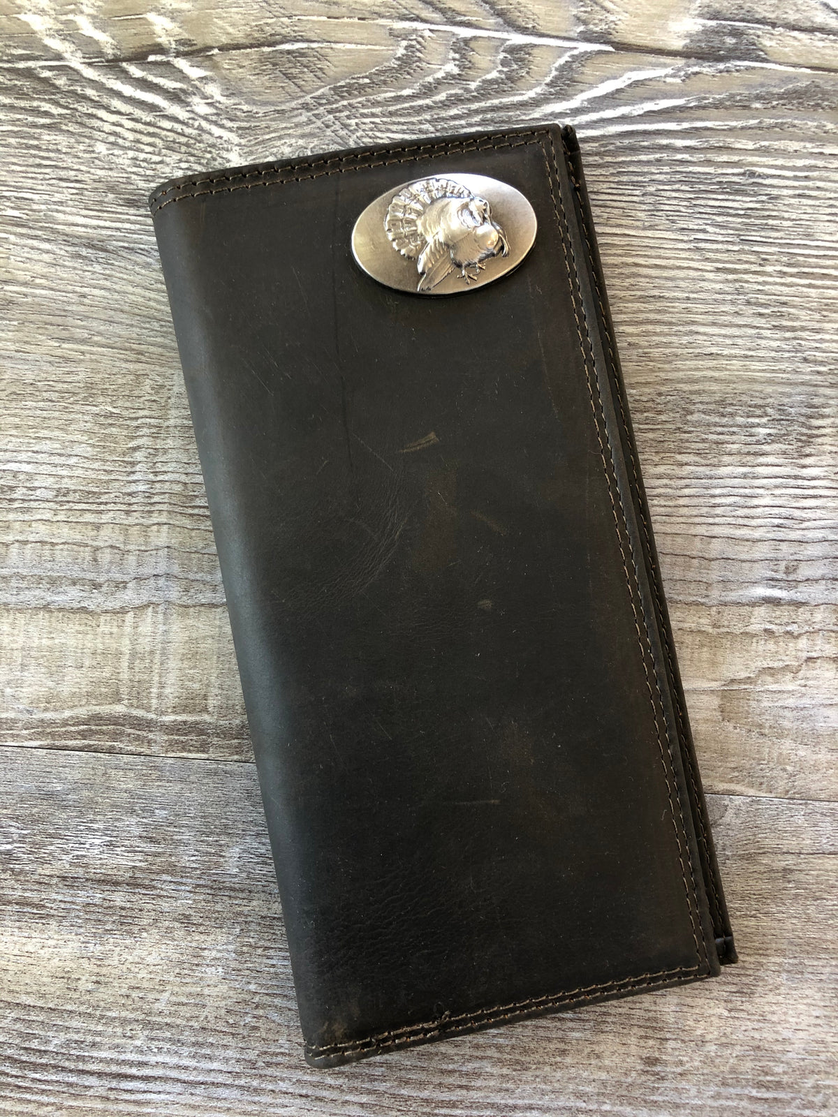 Zep-Pro | Men's Leather Checkbook Wallet