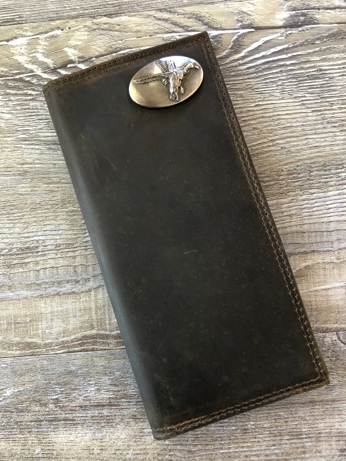 Zep-Pro | Men's Leather Checkbook Wallet