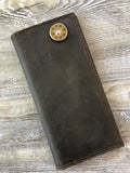 Zep-Pro | Men's Leather Checkbook Wallet