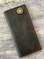 Zep-Pro | Men's Leather Checkbook Wallet
