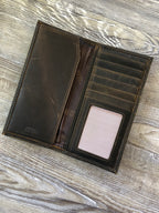 Zep-Pro | Men's Leather Checkbook Wallet