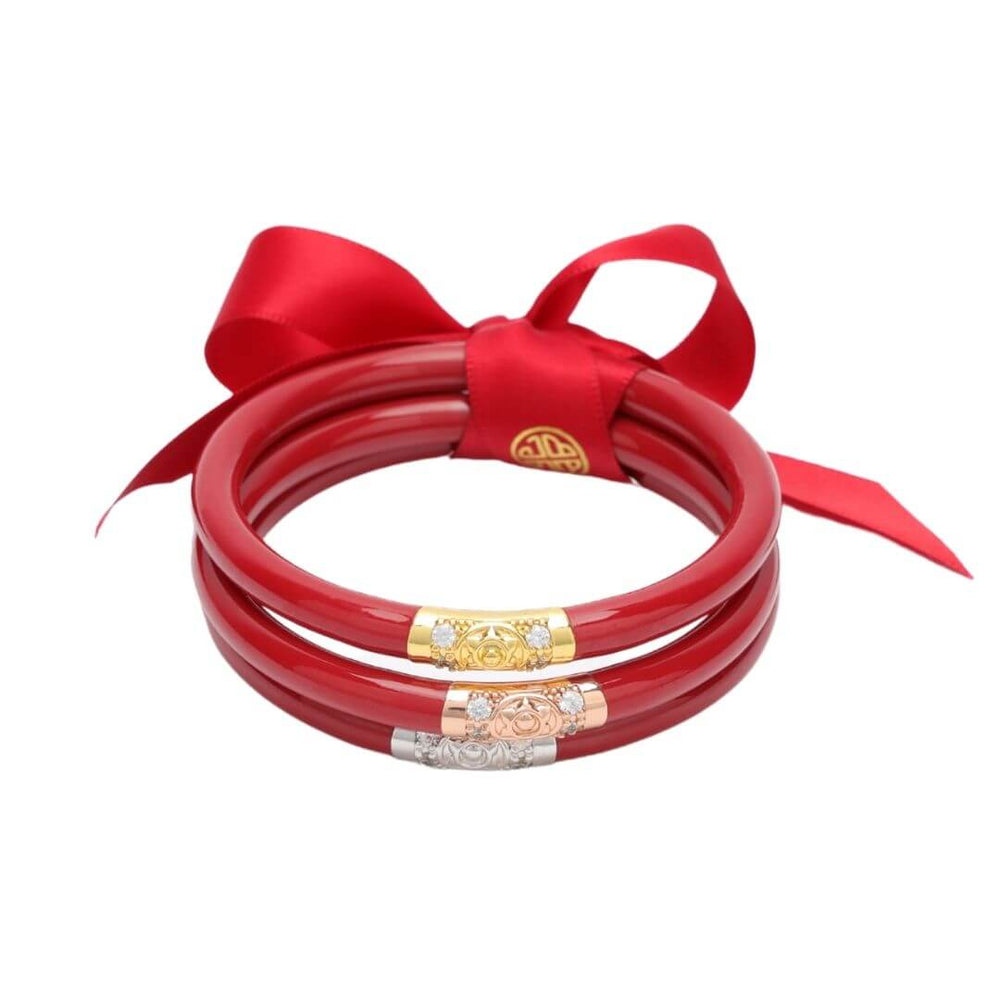 BuDhaGirl | Three Kings All Weather Bangles - Red