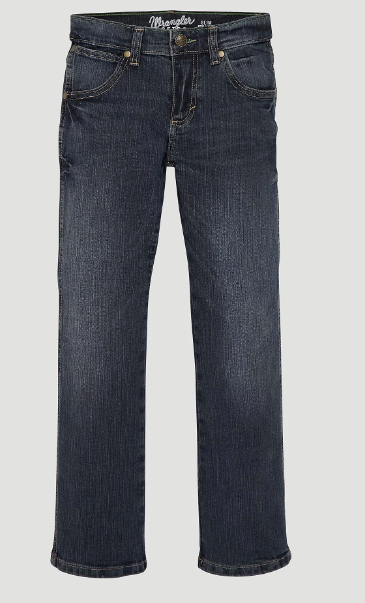 Wrangler Boys Retro Straight Jean Jerome Boy's Denim Jeans Youth Dark Wash Pant Jincy's Tripp