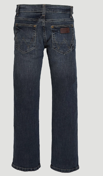 Wrangler Boys Retro Straight Jean Jerome Boy's Denim Jeans Youth Dark Wash Pant Jincy's Tripp
