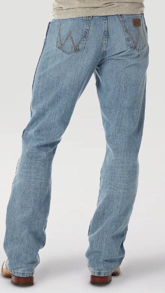 Wrangler Crest Retro Relaxed Fit Bootcut Jeans Men's Bottoms Pants Light Wash Jincy's Tripp