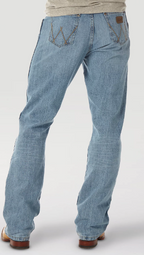 Wrangler Crest Retro Relaxed Fit Bootcut Jeans Men's Bottoms Pants Light Wash Jincy's Tripp