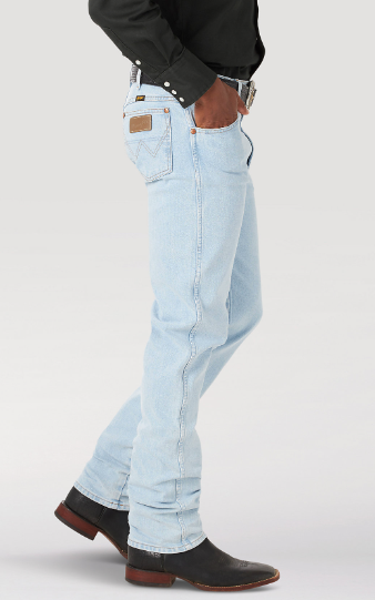 Wrangler Bleach Cowboy Cut Active Flex Jeans Men's Denim Jeans Light Wash Pants Jincy's Tripp