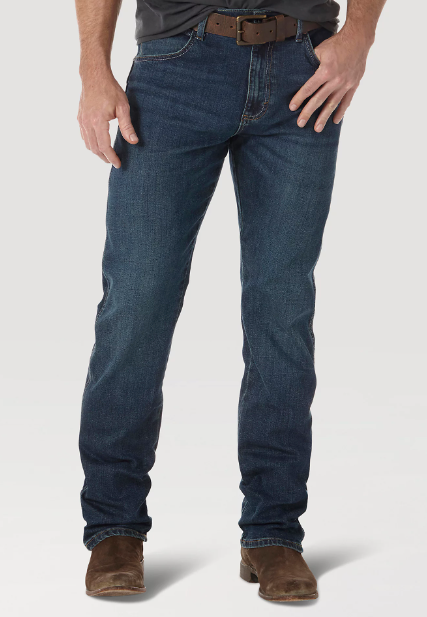 Wrangler Portland Retro Slim Fit Straight Leg Dark Denim Jeans Denim Men's Jincy's Tripp