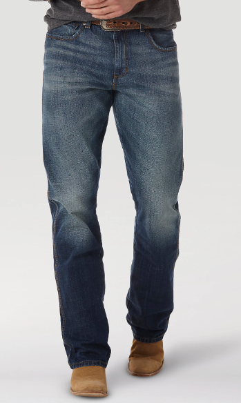Wrangler JH Wash Retro Relaxed Fit Bootcut Jean Men's Dark Wash Jeans Denim Work Pants Jincy's Tripp