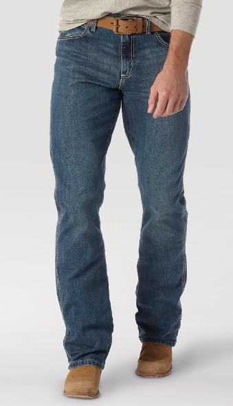 Wrangler Rocky Top Retro Relaxed Fit Bootcut Jean Medium Wash Denim Jeans Pants Men's Jincy's Tripp
