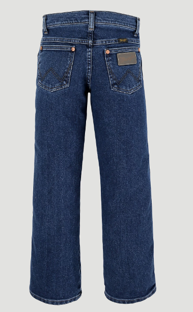 Wrangler Boys Cowboy Cut Active Flex Stonewash Boy's Jeans Denim Youth Dark Denim Jincy's Tripp Pants