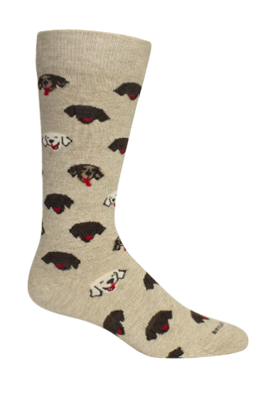 Brown Dog Hosiery | Happy Dog - Oatmeal