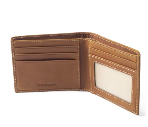 Heybo | Leather Bi-Fold Wallet - Brown