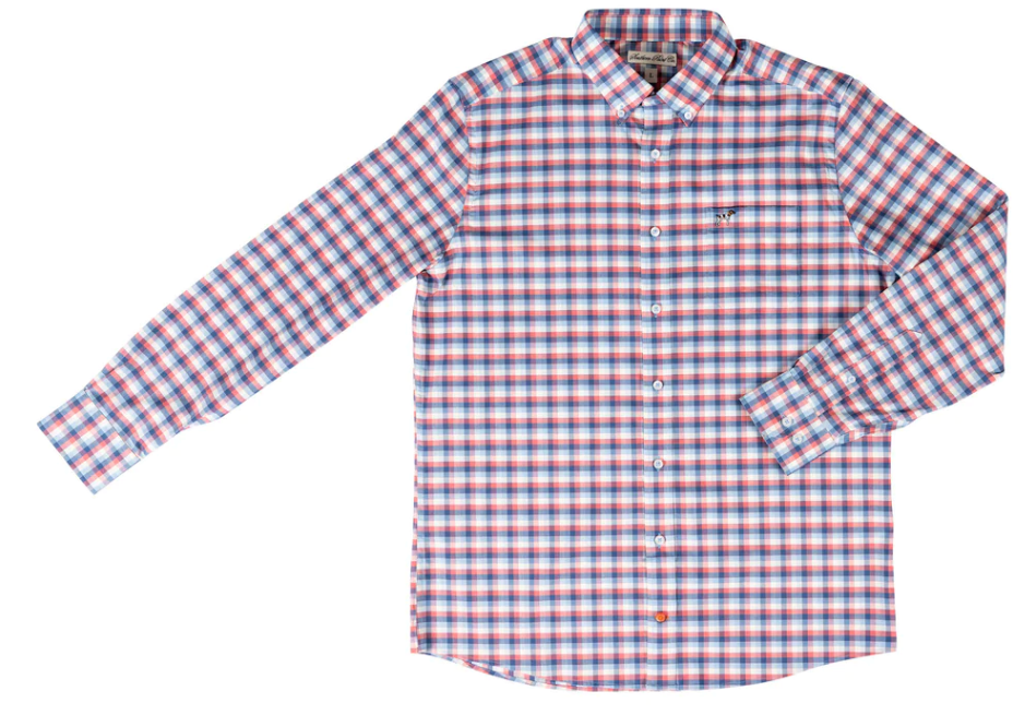 Southern Point Co. | Hadley Stretch Button Down - Sailwind Plaid