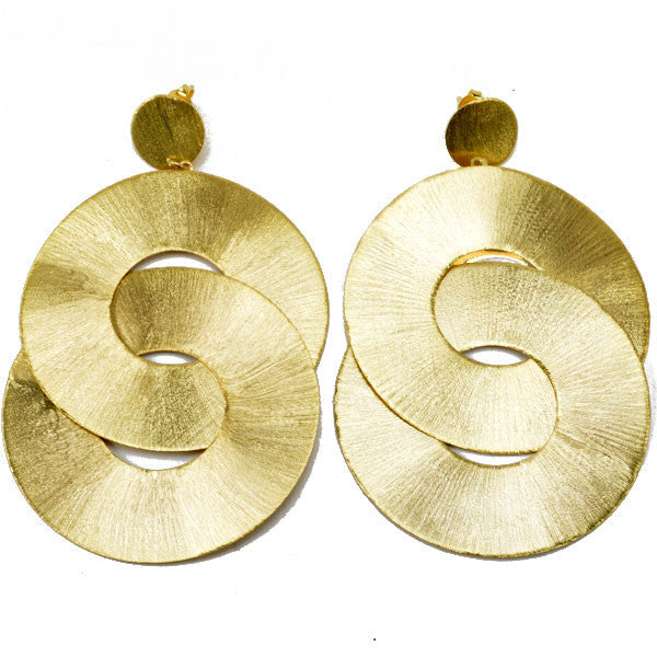 Sheila Fajl | Devon Earrings - Brushed 18K Gold Plated