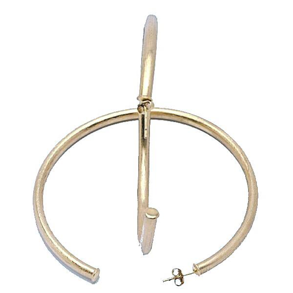 Sheila Fajl | Rihanna Hoops - Brushed 18K Gold Plated