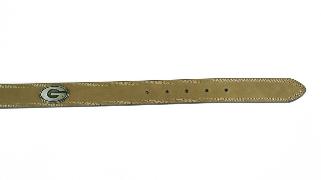 Zep-Pro | UGA Leather Concho Belt - Light Brown